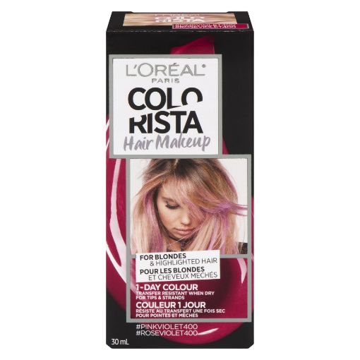 Picture of LOREAL COLORISTA HAIR MAKEUP BLONDE HAIR COLOUR - PINK VIOLET              