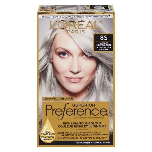Picture of LOREAL PREFERENCE HAIR COLOUR - DARK SILVER BLONDE                         