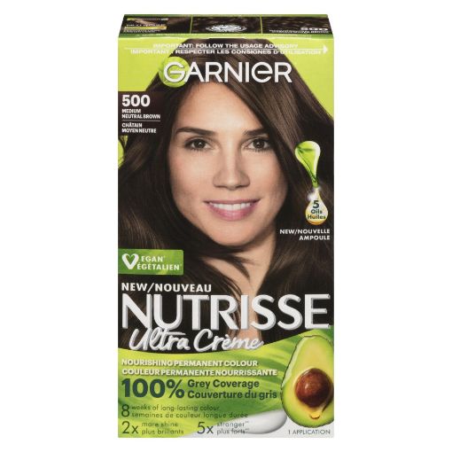 Picture of GARNIER NUTRISSE CREAM HAIR COLOUR - ICY BROWN 500                         
