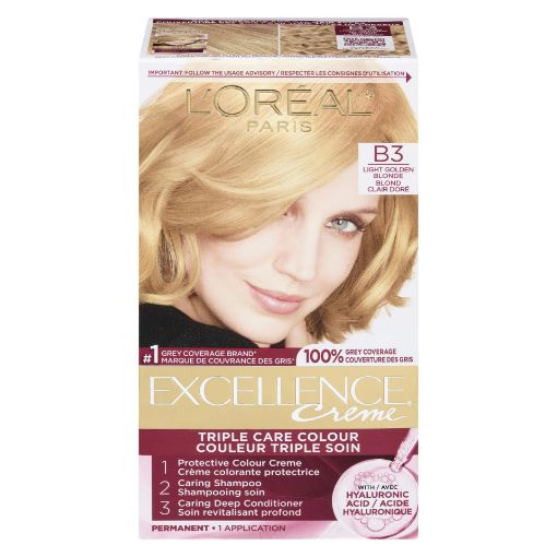 Picture of LOREAL EXCELLENCE HAIR COLOUR - LIGHT BEIGE BLONDE #B3                     