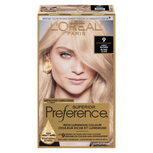 Picture of LOREAL PREFERENCE HAIR COLOUR - LIGHT BLONDE #9                            