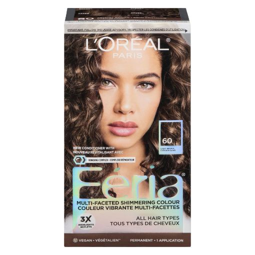 Picture of LOREAL FERIA HAIR COLOUR - CRYSTAL BROWN #60                               