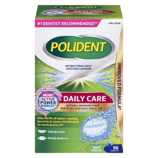 Picture of POLIDENT DAILY CARE DENTURE CLEANSER TABLETS 96S