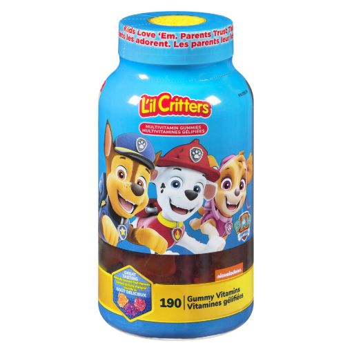 Picture of LIL CRITTERS KIDS PAW PATROL MULTIVITAMIN GUMMIES 190S