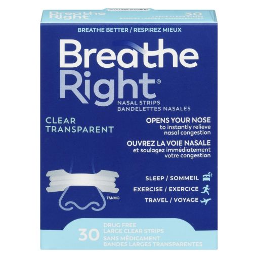 Picture of BREATHE RIGHT CLEAR LARGE 30S