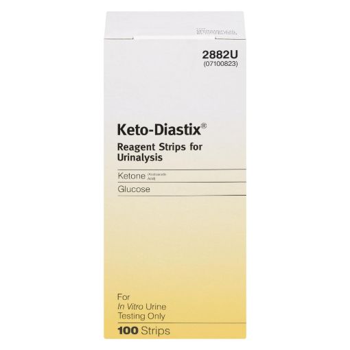 Picture of KETODIASTIX REAGENT STRIPS FOR URINALYSIS - KETONE/GLUCOSE 100S 