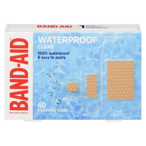 Picture of BAND-AID BANDAGES - WATERPROOF - MIX PK 60S