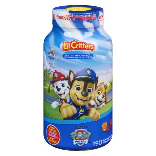 Picture of LIL CRITTERS KIDS PAW PATROL MULTIVITAMIN GUMMIES 190S