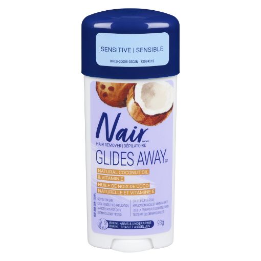 Picture of NAIR GLIDE AWAY SENSITIVE 100% NATURAL COCONUT OIL and VIT E 93GR