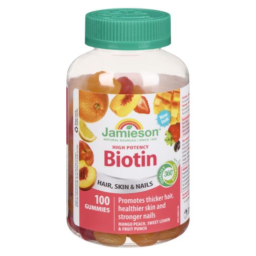 Picture of JAMIESON BIOTIN GUMMIES 1250MCG 100S                                       