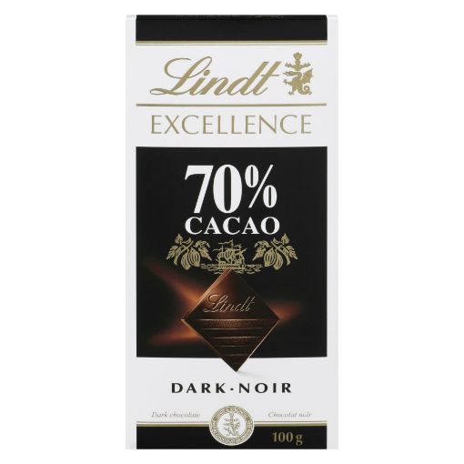 Picture of LINDT EXCELLENCE 70% CACAO BAR - DARK 100GR