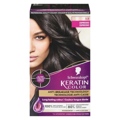 Picture of SCHWARZKOPF KERATIN COLOR HAIR COLOUR - 3.0 ESPRESSO 60ML
