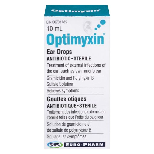 Picture of OPTIMYXIN EAR DROPS 10ML                                                   