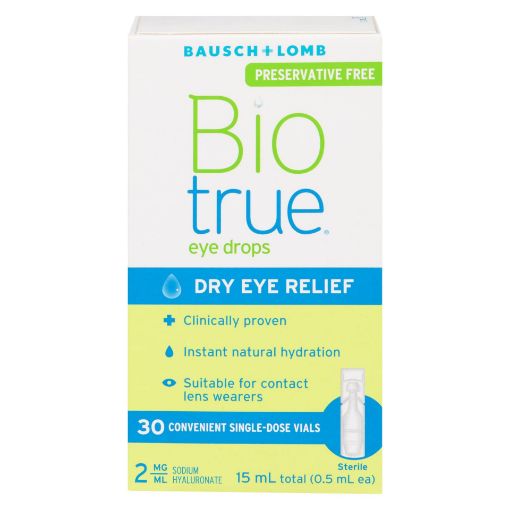 Picture of BAUSCH and LOMB BIOTRUE PRESERVATIVE FREE 15ML