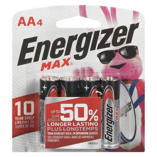 Picture of ENERGIZER MAX BATTERIES- AA 4S