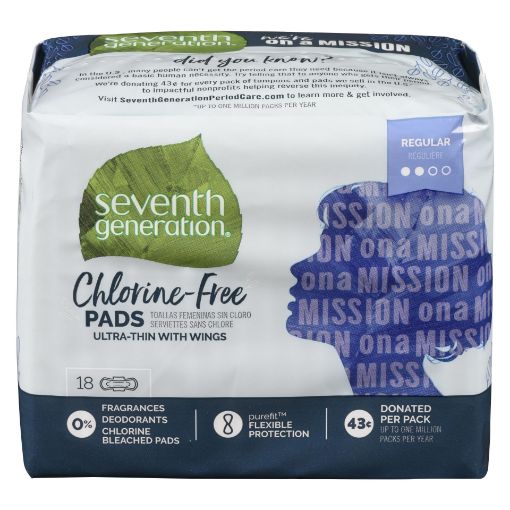 Picture of SEVENTH GENERATION PADS - ULTRA THIN WITH WING 18S                         