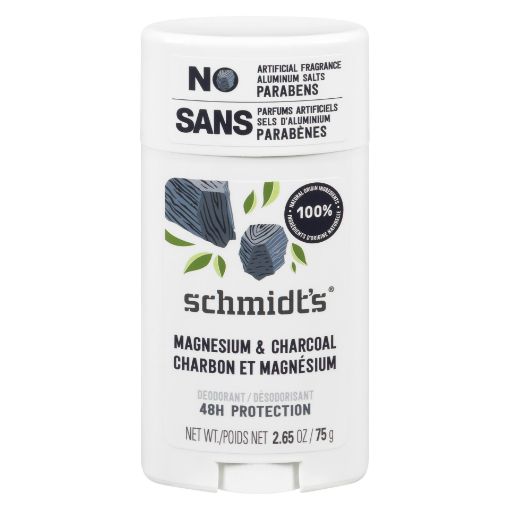 Picture of SCHMIDTS CHARCOAL + MAGNESIUM DEODORANT STICK 75GR