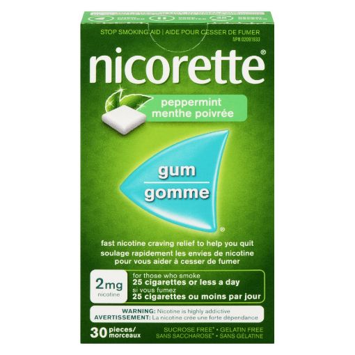 Picture of NICORETTE GUM - ULTRA FRESH MINT 2MG 30S                                   