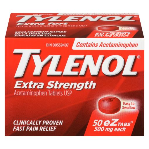 Picture of TYLENOL EXTRA STRENGTH EZ TABS 50S                                         