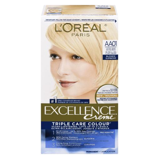 Picture of LOREAL EXCELLENCE HAIR COLOUR - ULTRA LIGHT ASH BLONDE #AA01               