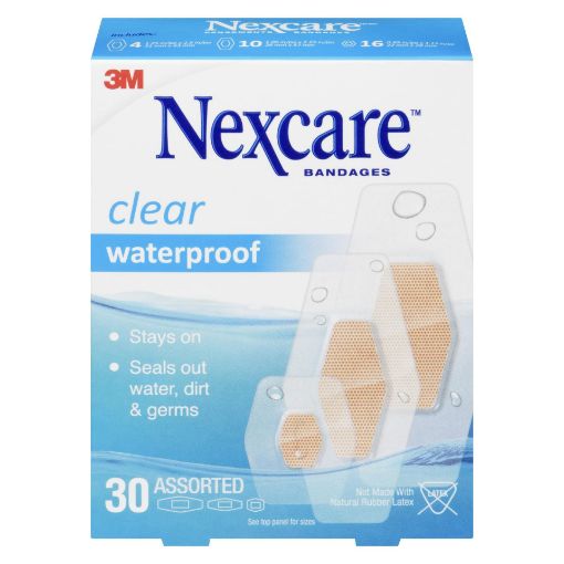 Picture of 3M NEXCARE BANDAGE -  CLEAR W/PROOF 388-30-CA ASST 30S