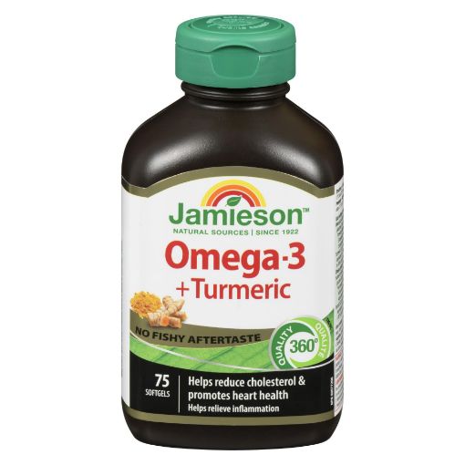 Picture of JAMIESON OMEGA W TURMERIC - NO FISHY - GELCAPS 75S                         