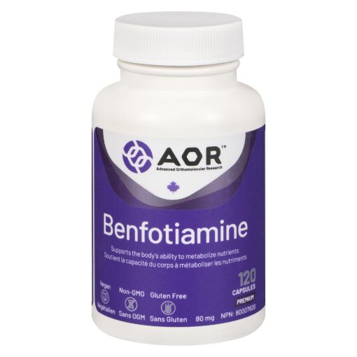 Picture of AOR BEFOTIAMINE - VEGETABLE CAPSULES 80MG 120S                              