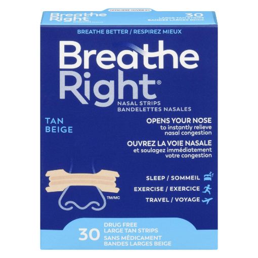 Picture of BREATHE RIGHT TAN LG 30S