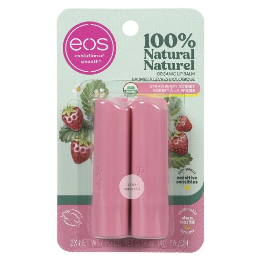 Picture of EOS SMOOTH STICK LIP BALM STRAWBERRY SORBET 2X4GR                          