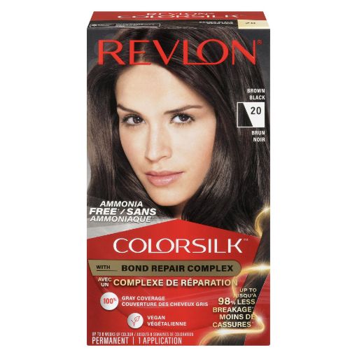 Picture of REVLON COLORSILK BOND REPAIR HAIR COLOUR - BROWN/BLACK